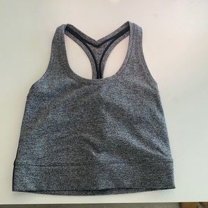 Heathered grey CROPPED Coolracerback